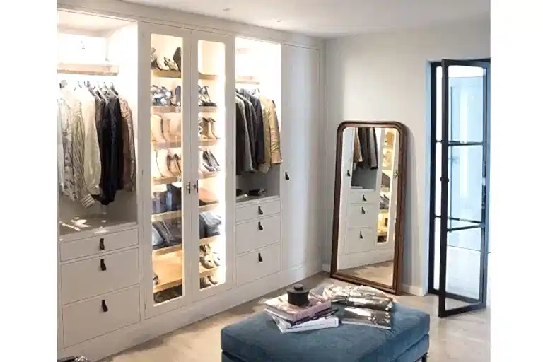 led aydınlatmalı giyinme odası tasarımları