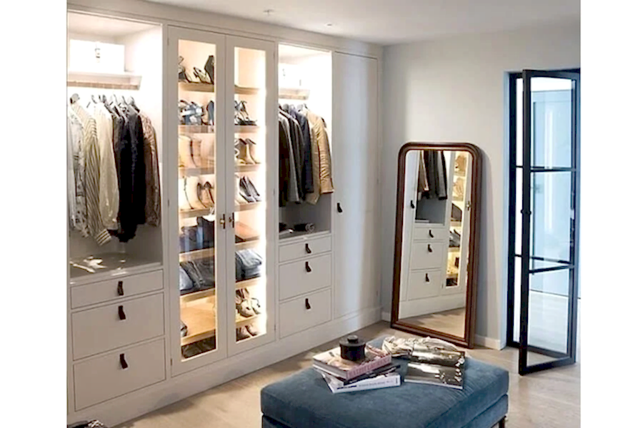 led aydınlatmalı giyinme odası tasarımları