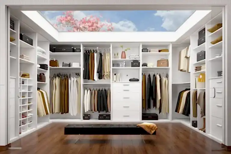 Giyinme Odası Dolabı Modelleri Beyaz