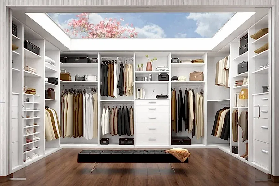 Giyinme Odası Dolabı Modelleri Beyaz