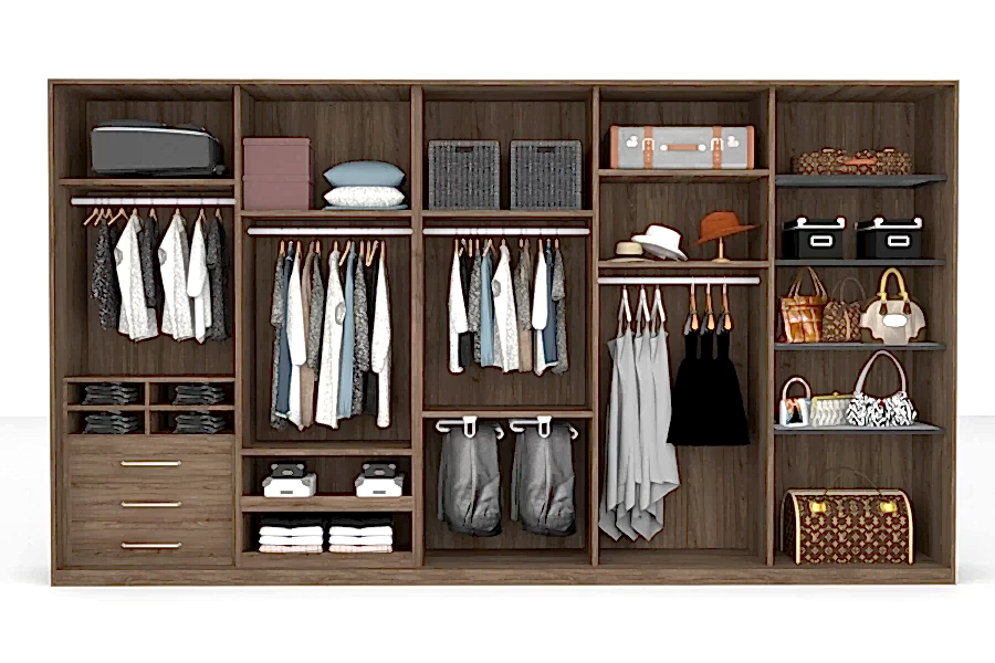 5 Kapaklı ray dolap modelleri