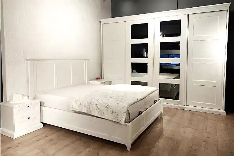 Agela beyaz yatak odası takımı