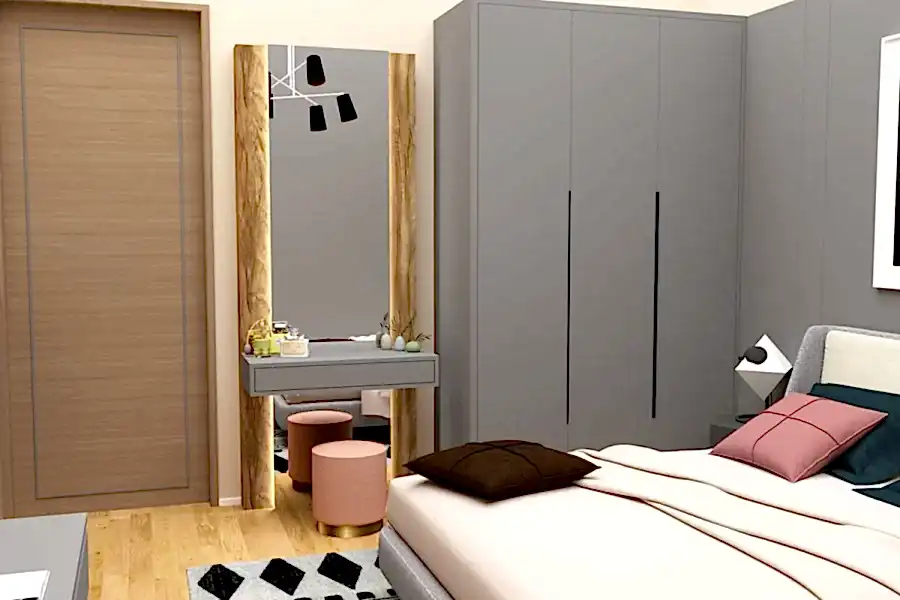 Ledli makyaj masası