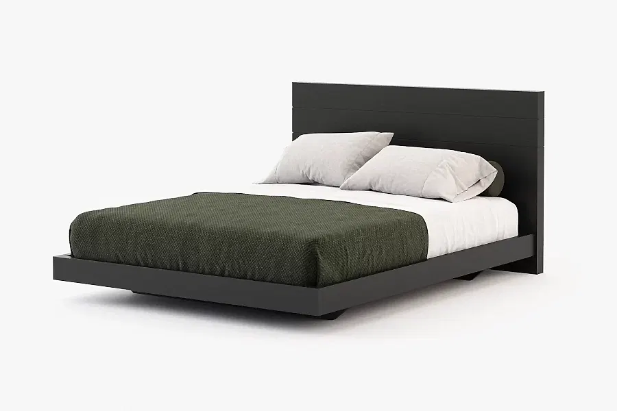Rigel düz siyah yatak
